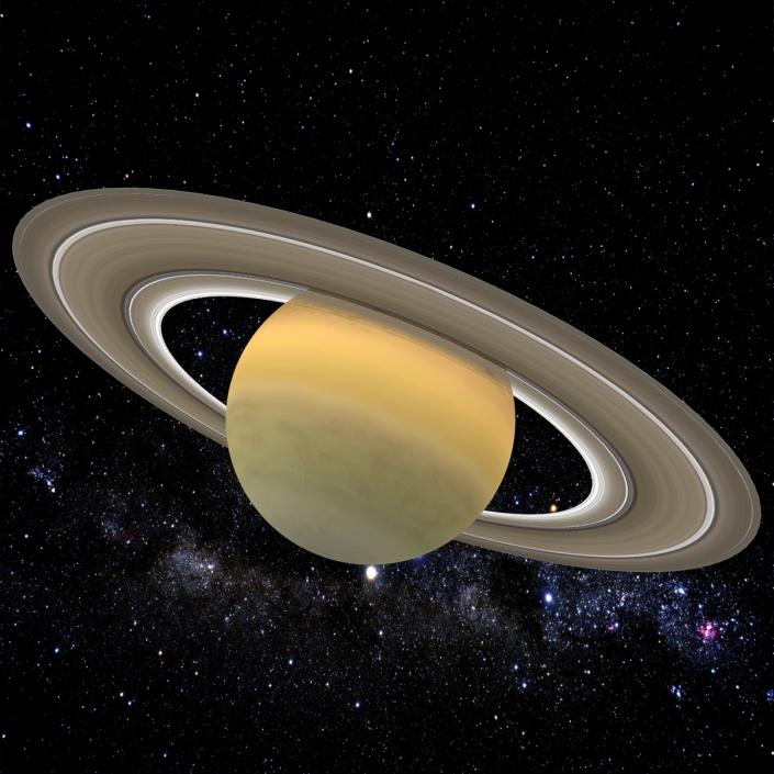 3D Planet Saturn model