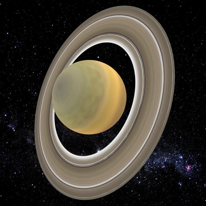 3D Planet Saturn model