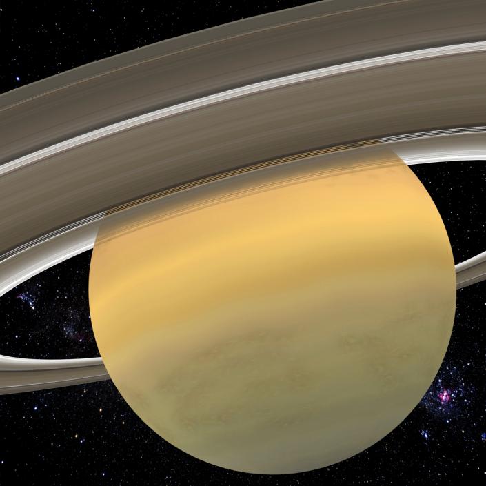 3D Planet Saturn model