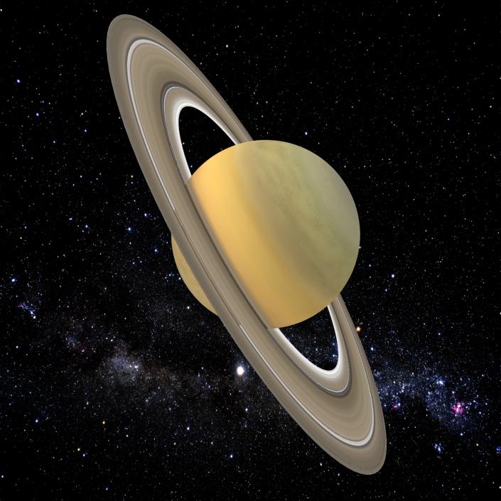 3D Planet Saturn model