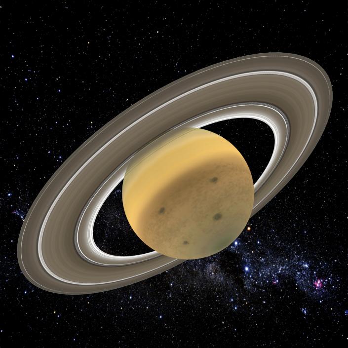 3D Planet Saturn model