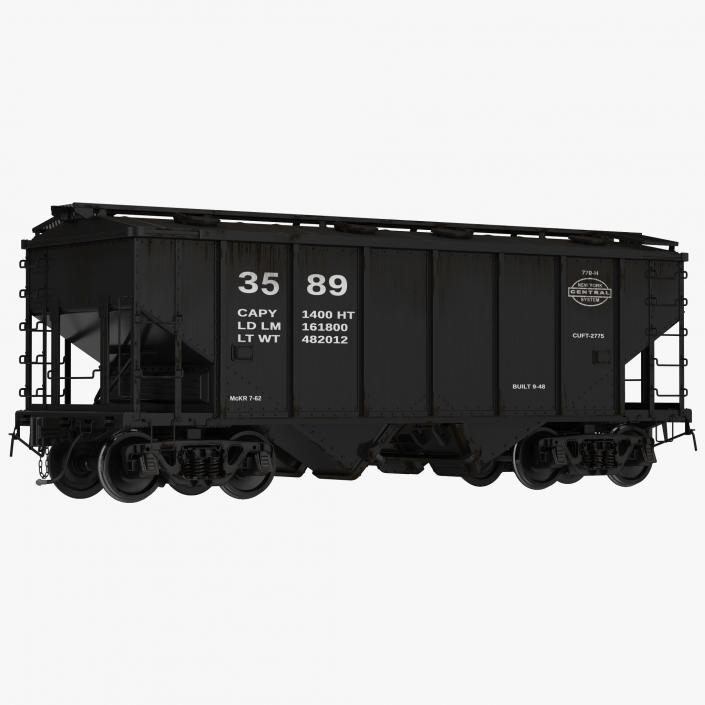 3D Railroad Wagons Collection