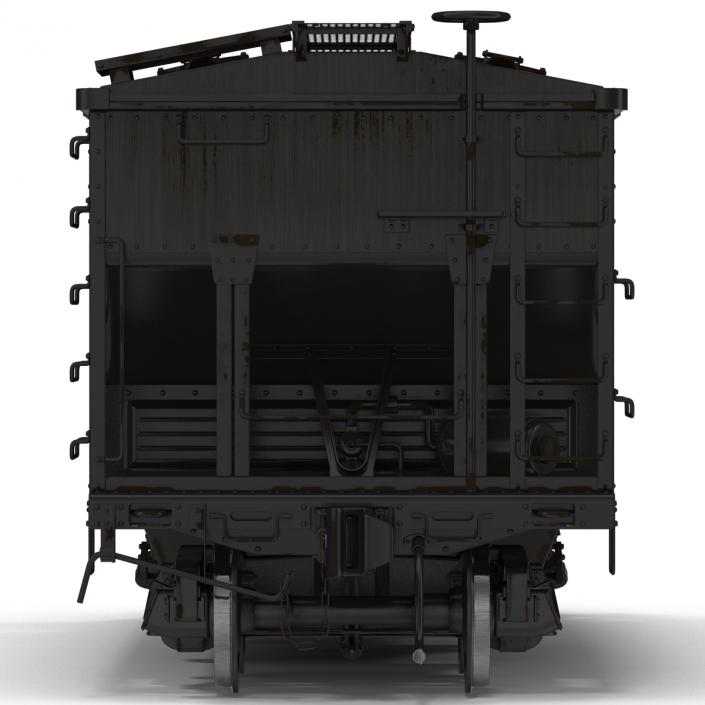 3D Covered Hopper Car model