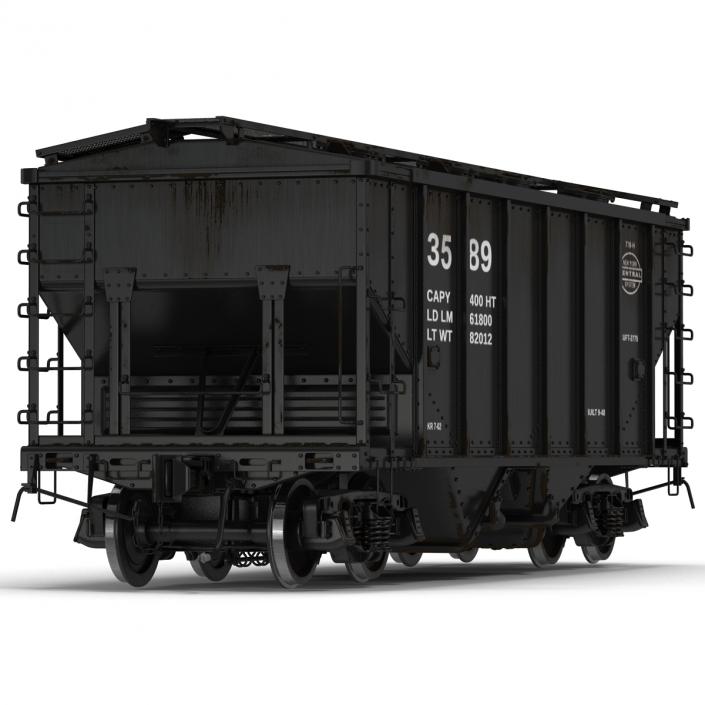 3D Covered Hopper Car model