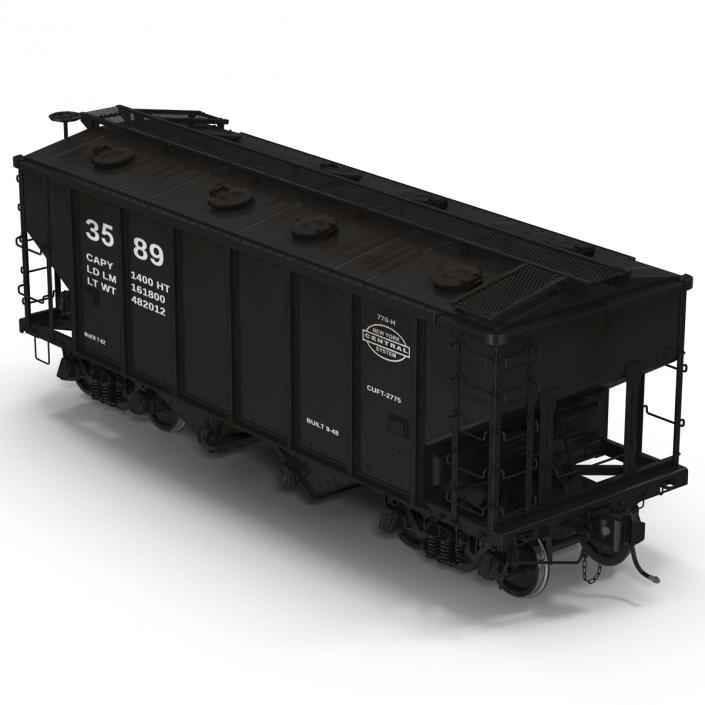 3D Covered Hopper Car model