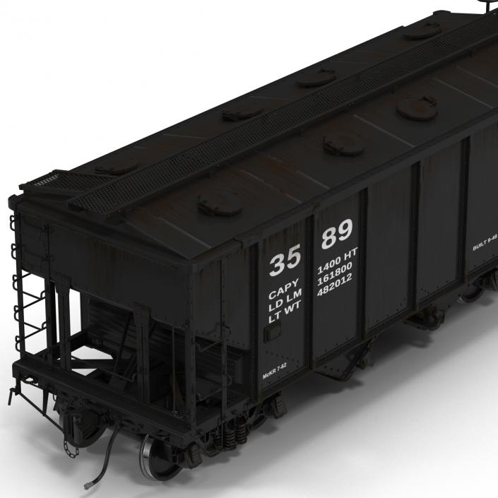 3D Covered Hopper Car model