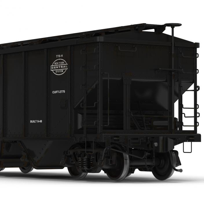 3D Covered Hopper Car model