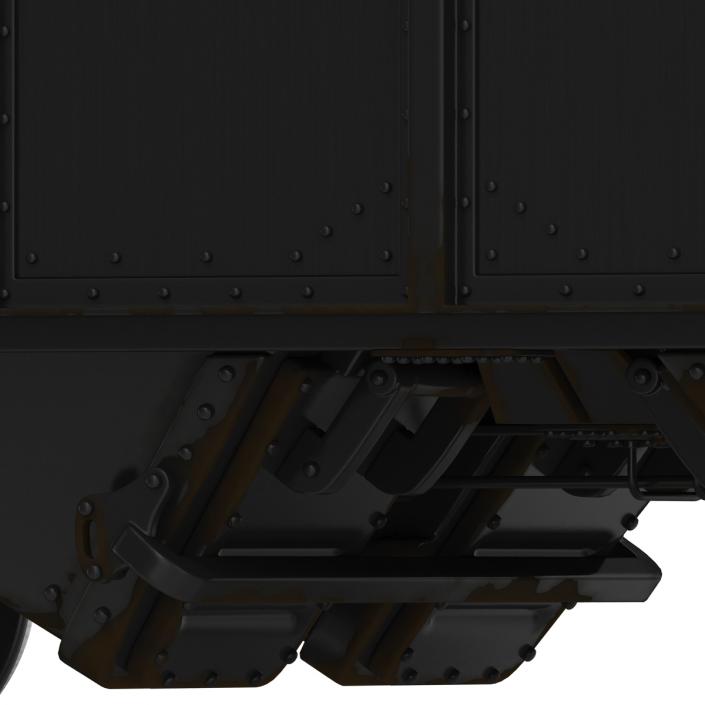 3D Covered Hopper Car model