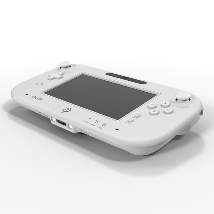 Nintendo Wii U Set White 3D model