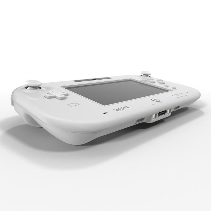 Nintendo Wii U Set White 3D model