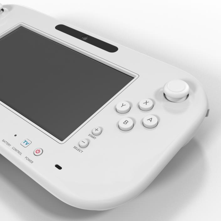 Nintendo Wii U Set White 3D model