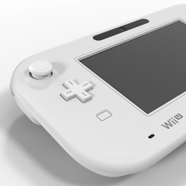 Nintendo Wii U Set White 3D model