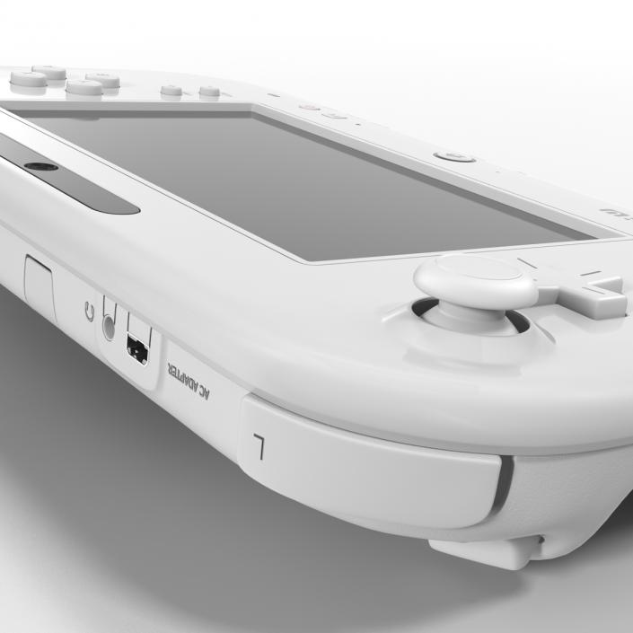 Nintendo Wii U Set White 3D model