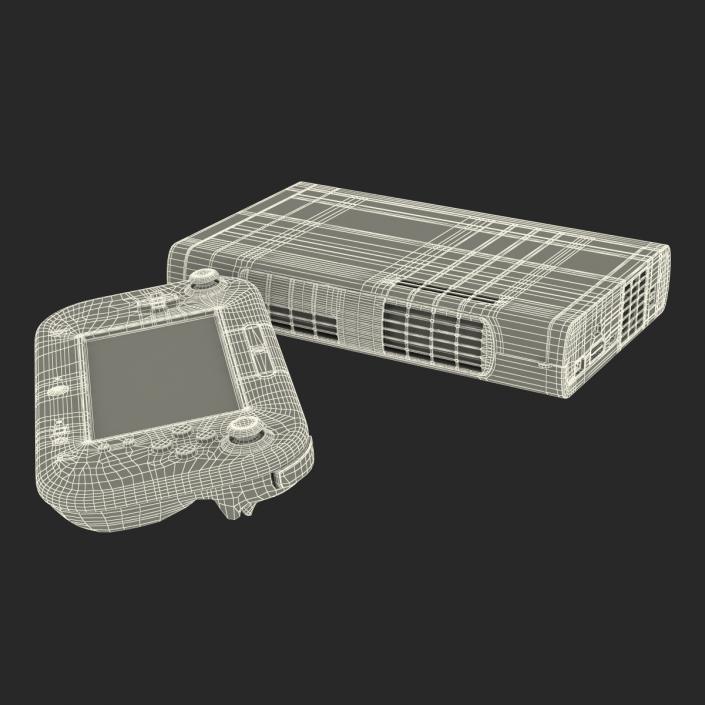 Nintendo Wii U Set White 3D model