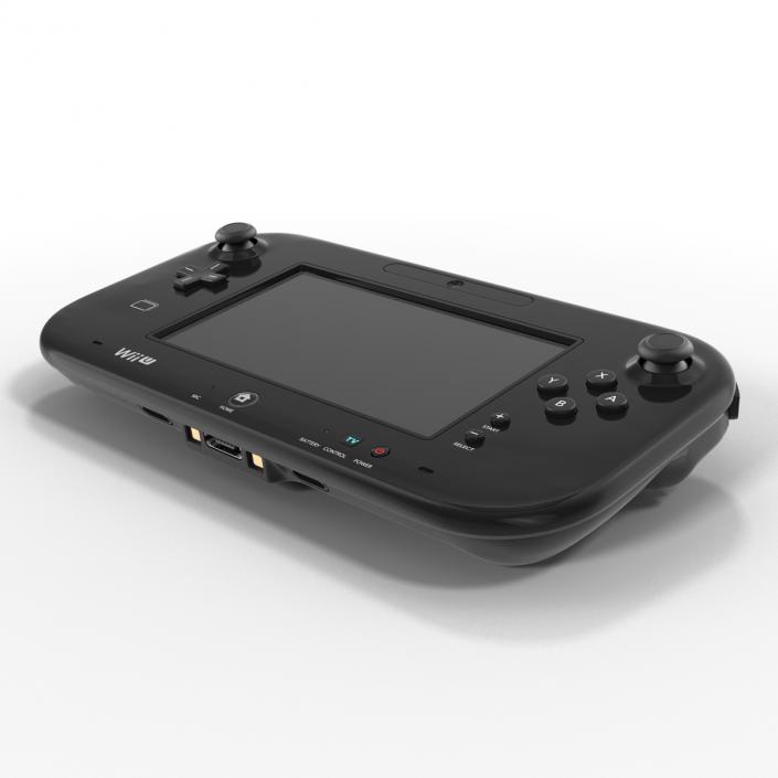 3D Nintendo Wii U Controller Black