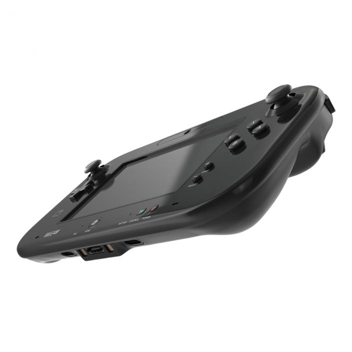 3D Nintendo Wii U Controller Black