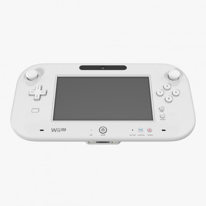 3D Nintendo Wii U Controller White