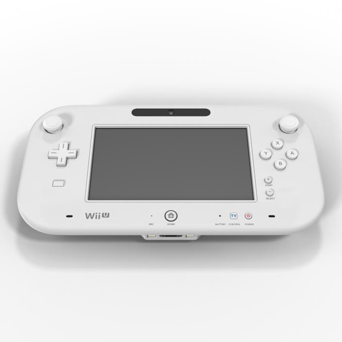 3D Nintendo Wii U Controller White