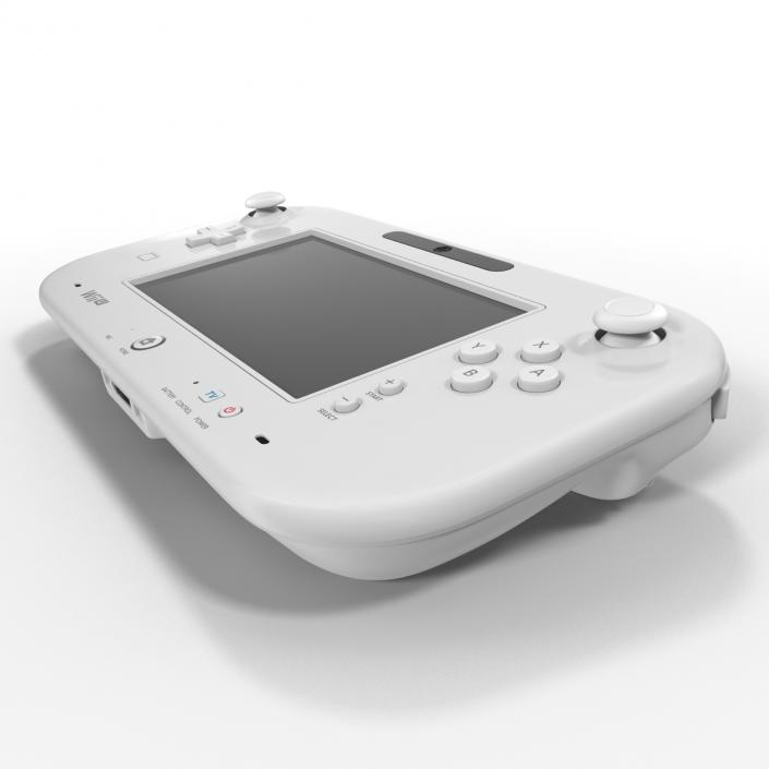 3D Nintendo Wii U Controller White