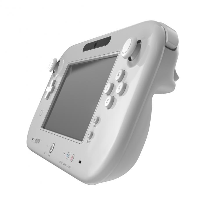 3D Nintendo Wii U Controller White