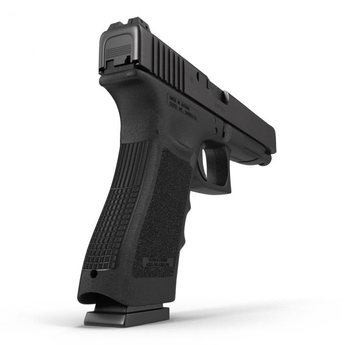 3D Competition Pistol Glock 34 Black model