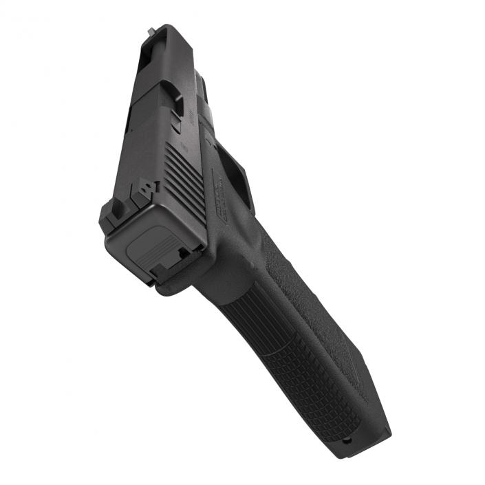 3D Competition Pistol Glock 34 Black model