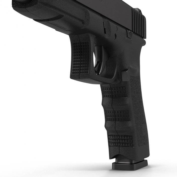 3D Competition Pistol Glock 34 Black model