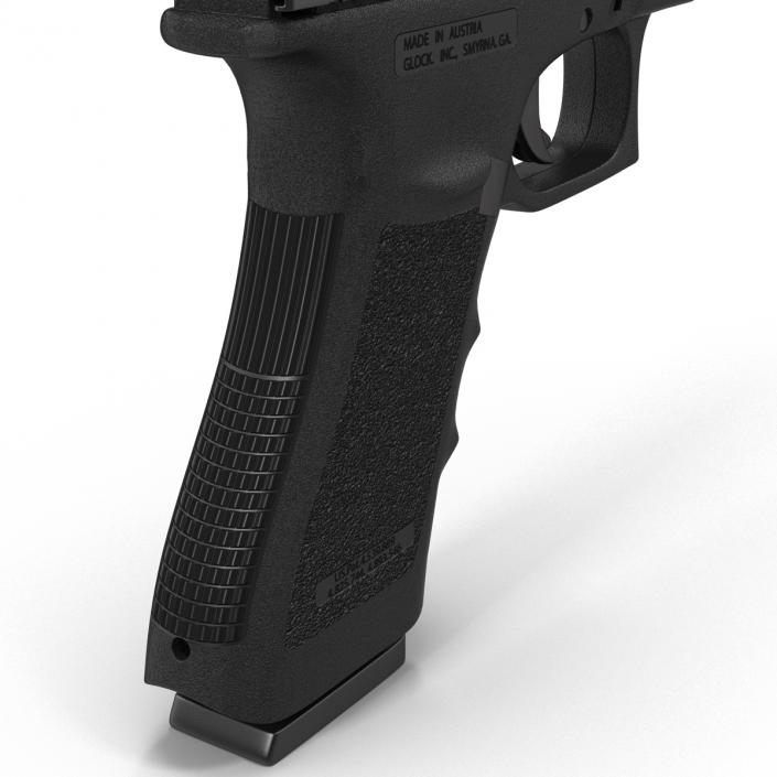 3D Competition Pistol Glock 34 Black model