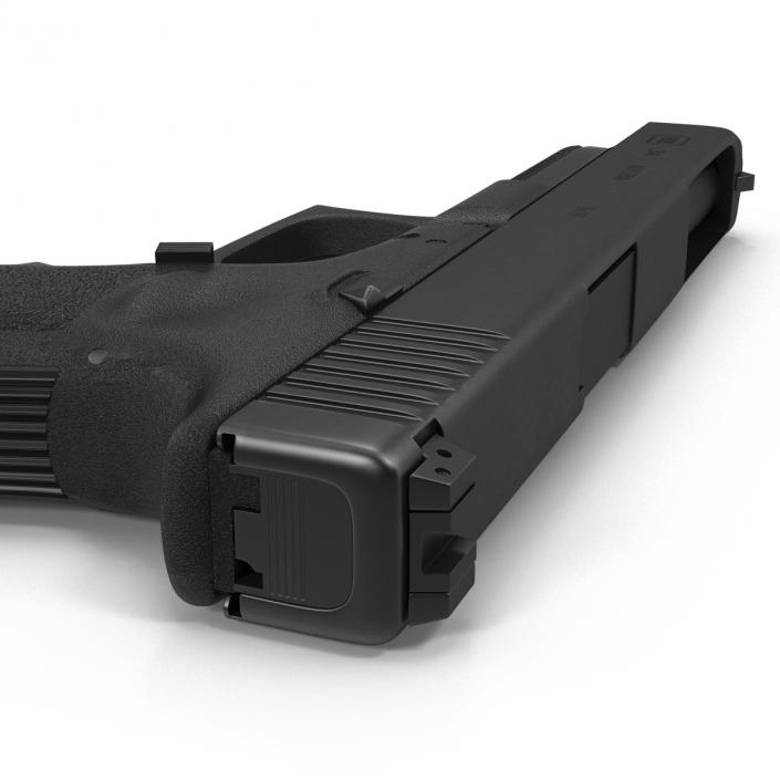 3D Competition Pistol Glock 34 Black model