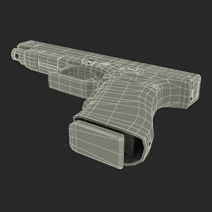 3D Competition Pistol Glock 34 Black model