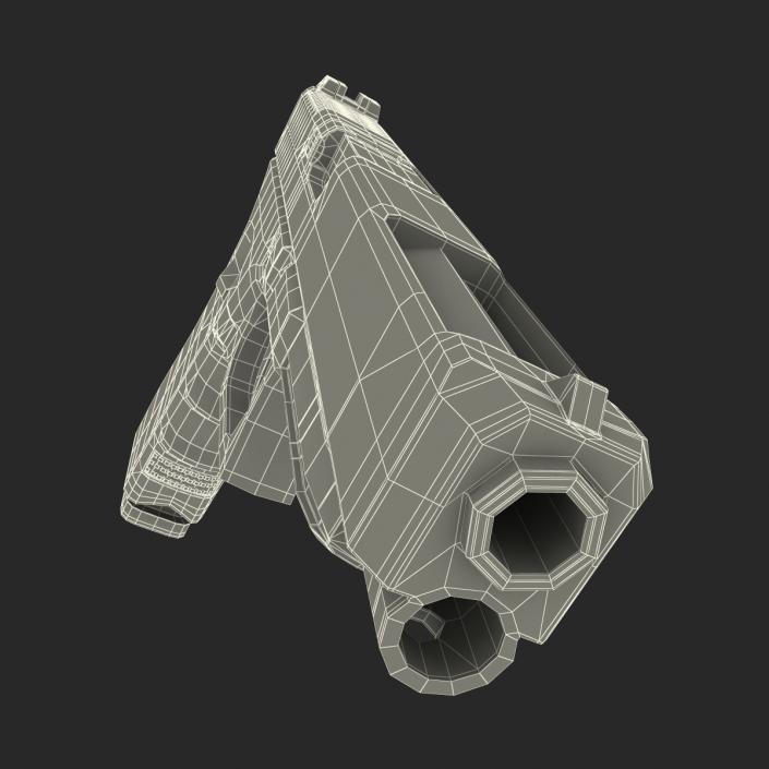 3D Competition Pistol Glock 34 Black model