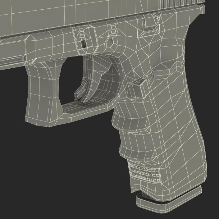 3D Competition Pistol Glock 34 Black model