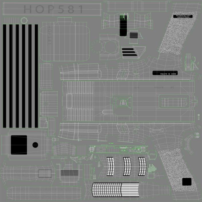 3D Generic Competition Pistol