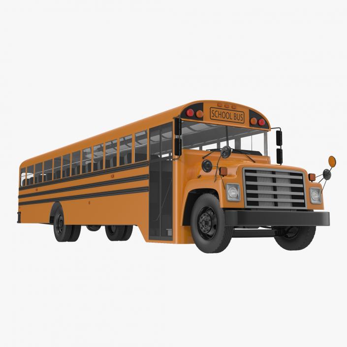 School Bus 3 Rigged 3D model