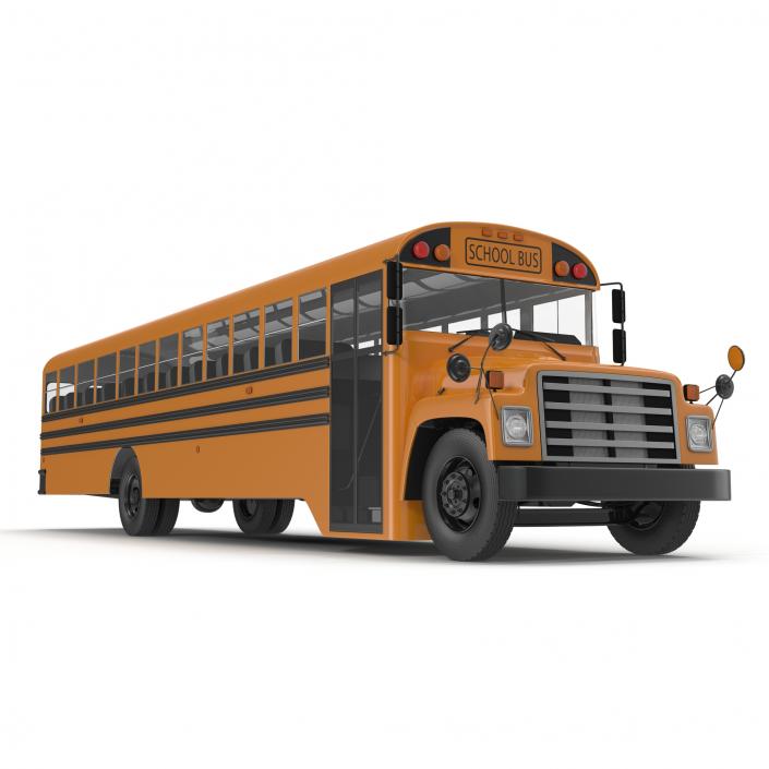 School Bus 3 Rigged 3D model