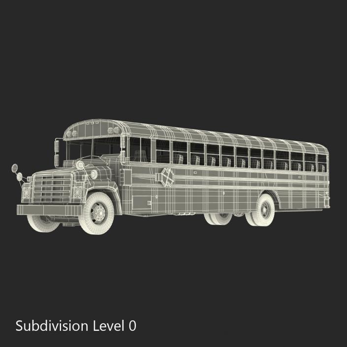 School Bus 3 Rigged 3D model