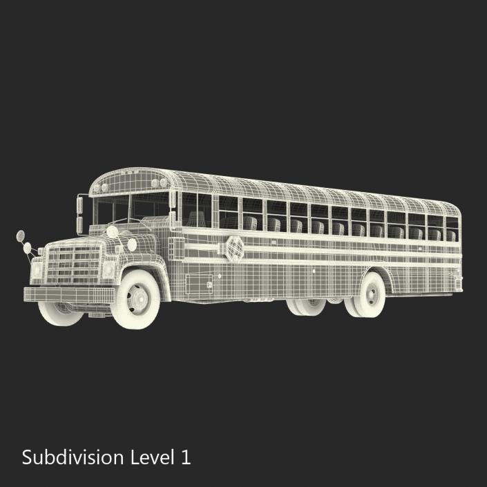 School Bus 3 Rigged 3D model