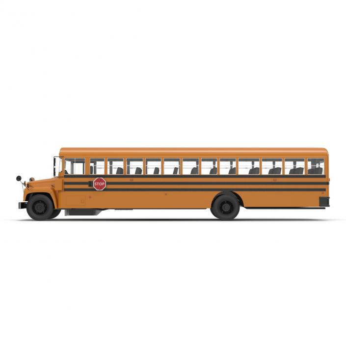 School Bus 3 Rigged 3D model