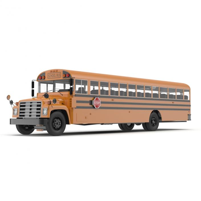 School Bus 3 Rigged 3D model