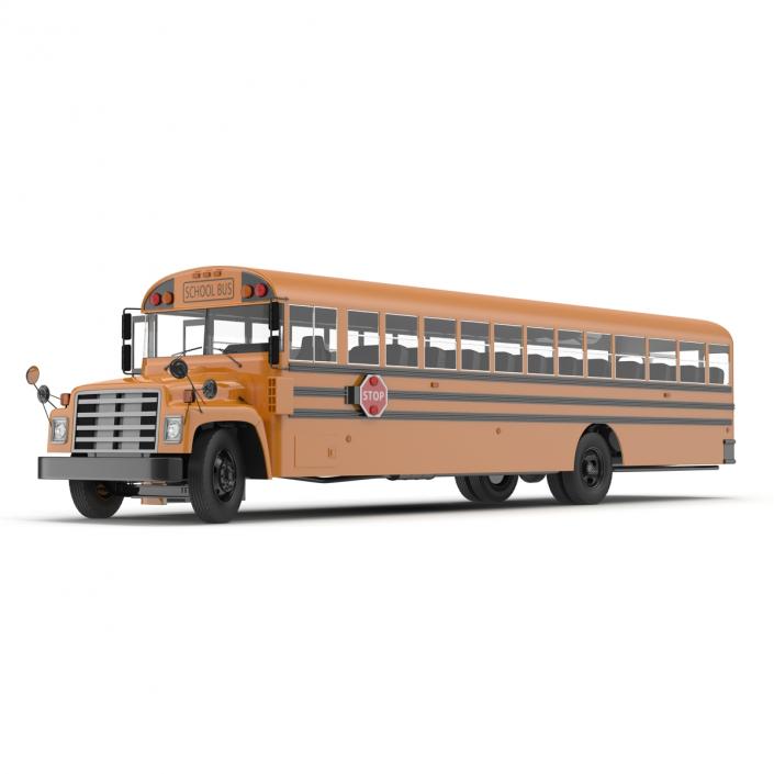 School Bus 3 Rigged 3D model