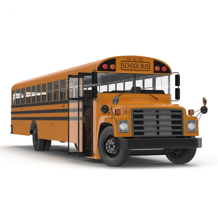 School Bus 3 Rigged 3D model