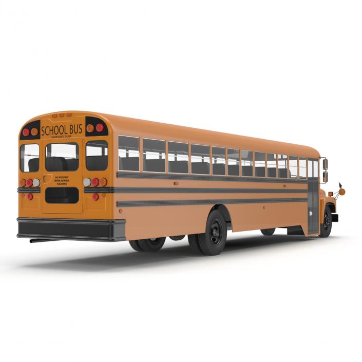 School Bus 3 Rigged 3D model