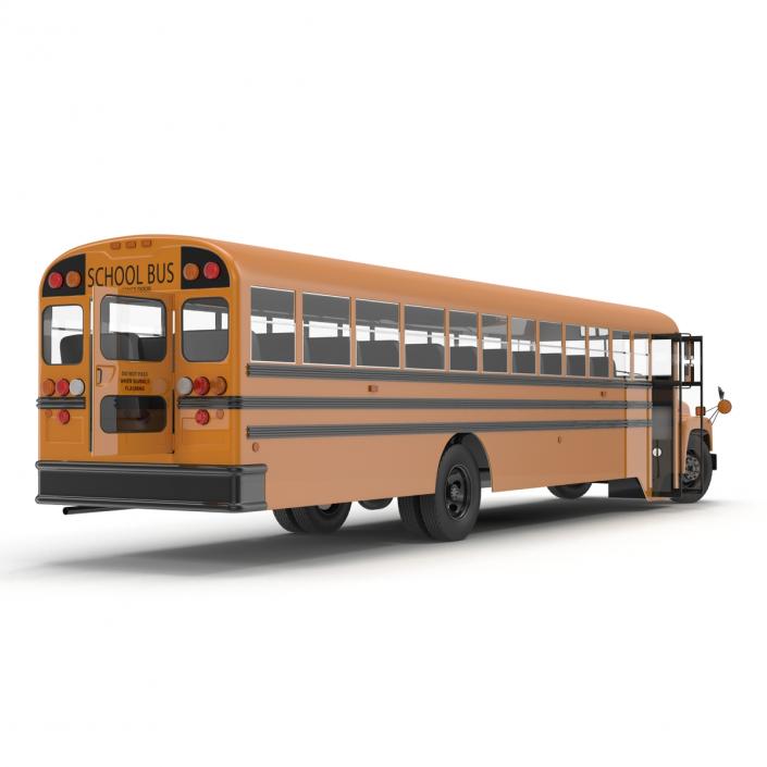 School Bus 3 Rigged 3D model