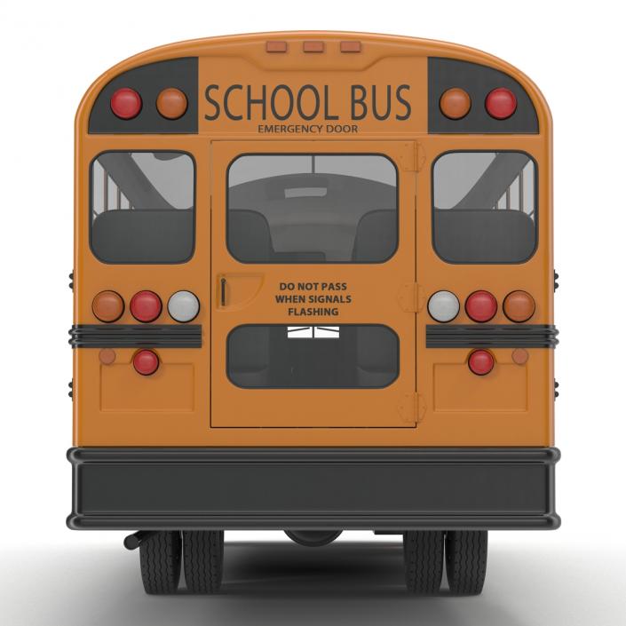 School Bus 3 Rigged 3D model