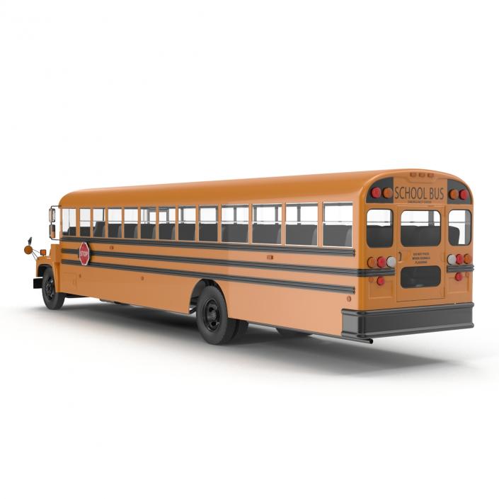 School Bus 3 Rigged 3D model