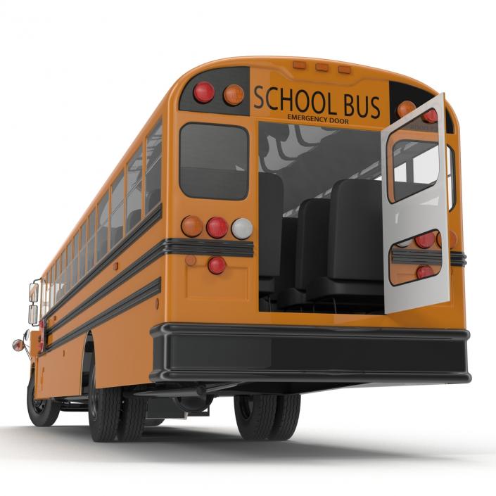 School Bus 3 Rigged 3D model