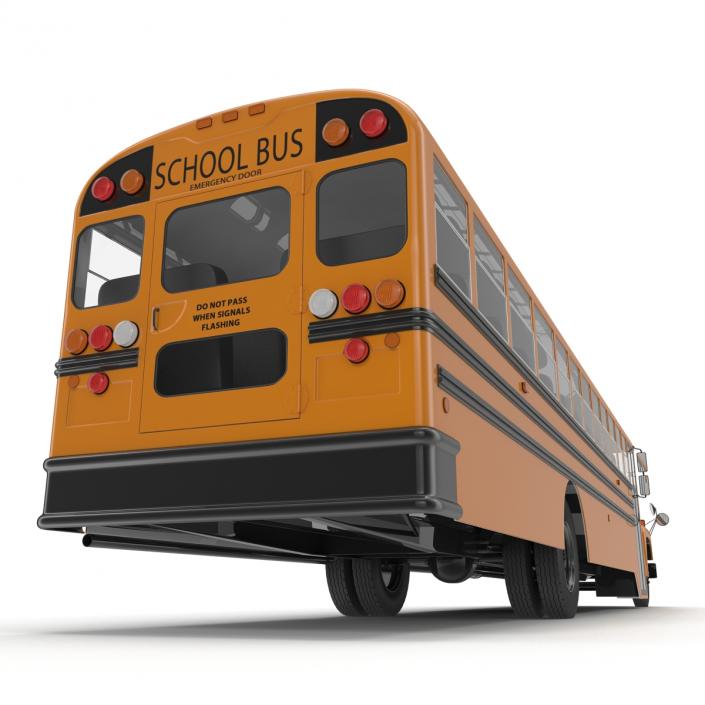 School Bus 3 Rigged 3D model