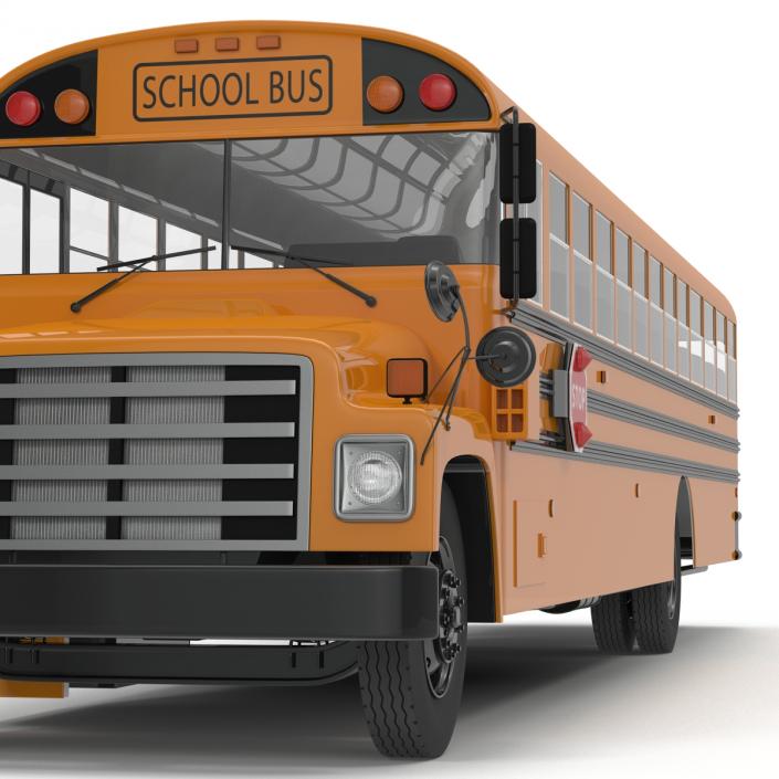 School Bus 3 Rigged 3D model