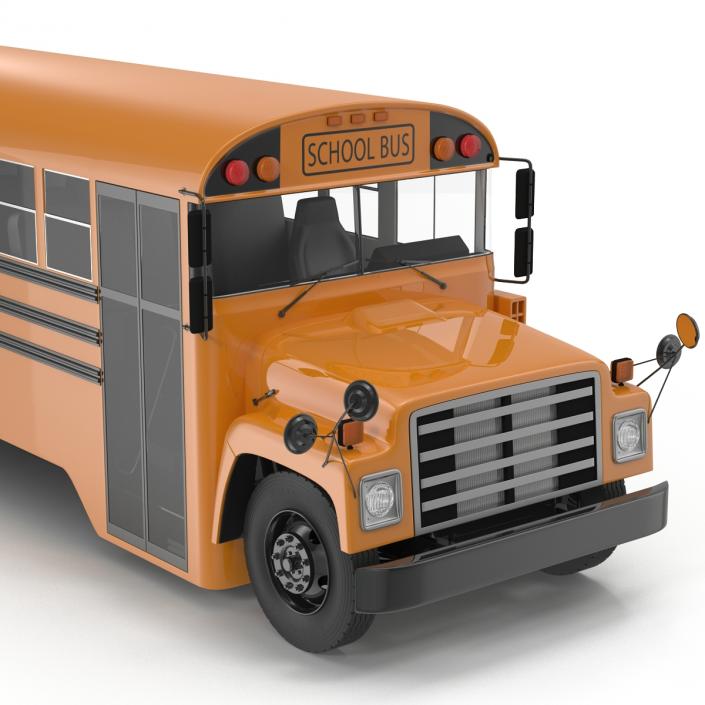 School Bus 3 Rigged 3D model