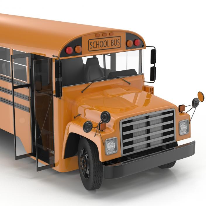 School Bus 3 Rigged 3D model